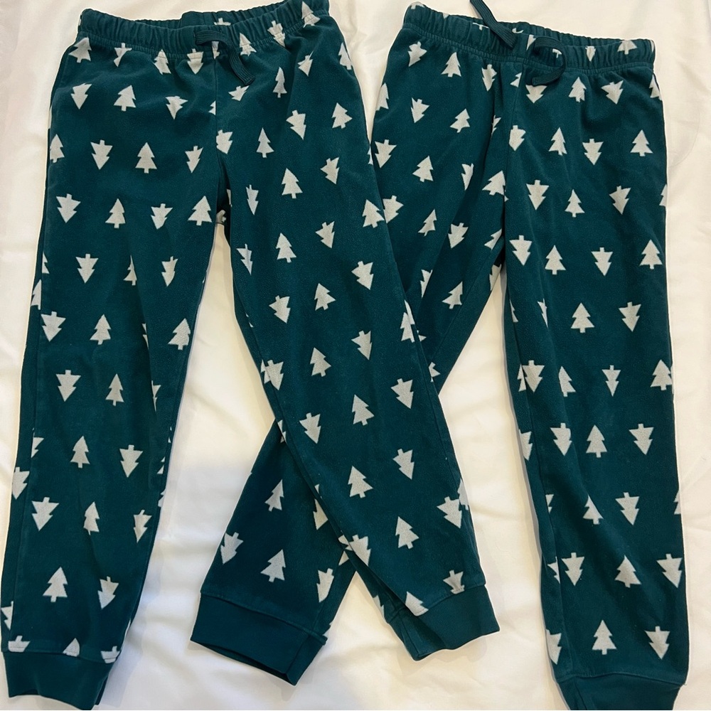 Primary Christmas Tree Fleece Pajama Jogger Size 6-7 Years - Picture 2 of 9